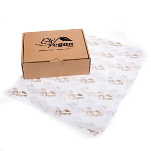 Printed shipping box gold printed tissue paper