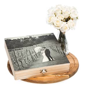 Custom printed timber gift box