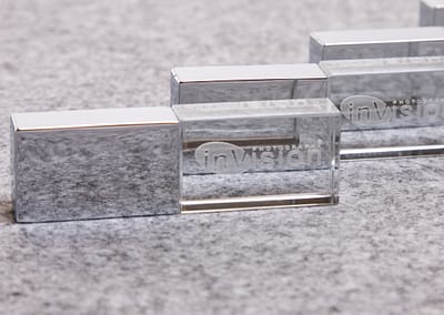 Silver Crystal USB flash drive