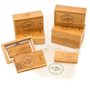 dark bamboo, logo printed box, box set
