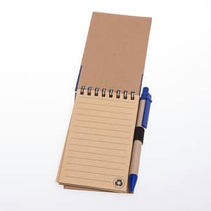 Printed tradie notebook and pen