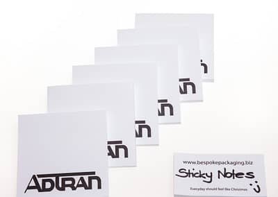 Sticky notes with personalised logo printing